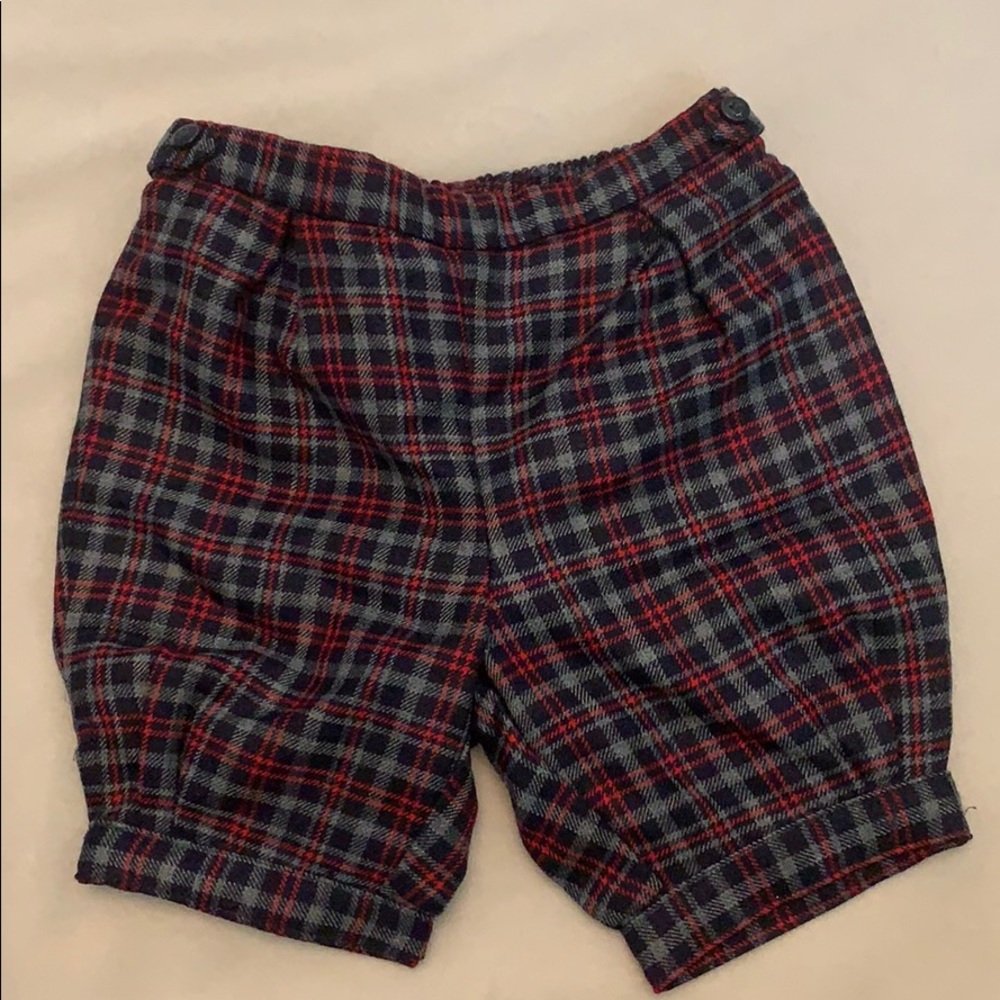 NWT Janie and Jack boys plaid shorts
